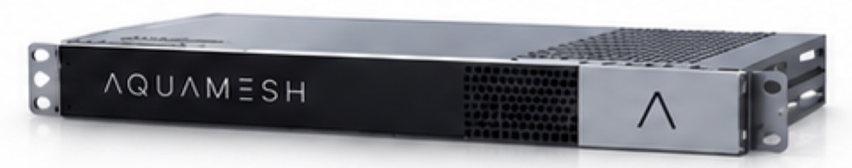 The AquaMesh compute blade, a 1U rack-mounted edge server.