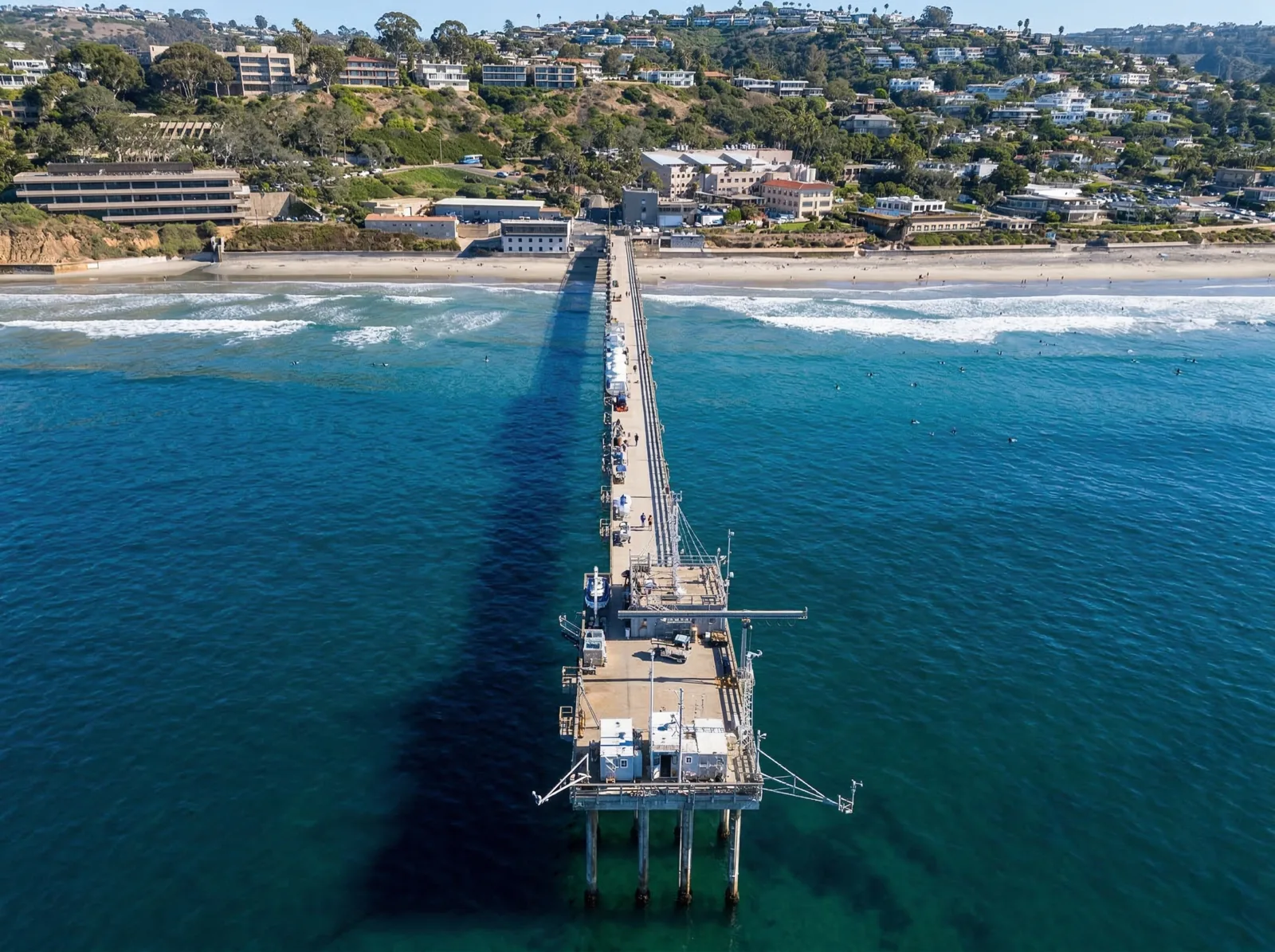 Scripps Pier coastal monitoring site in La Jolla, San Diego
