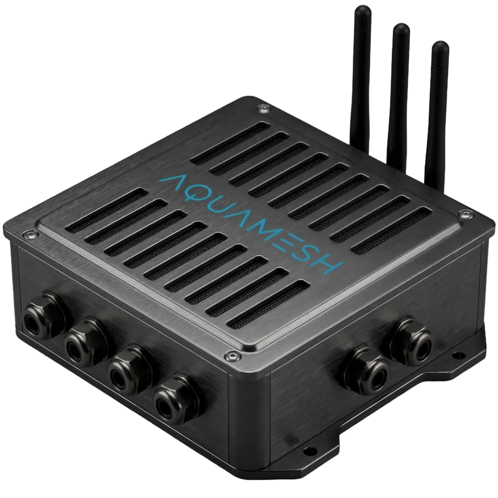 AquaLink telemetry hub for remote water-quality monitoring sites